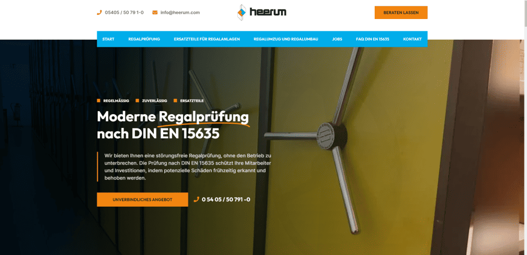 Website modernisiert 2 heerum nachher