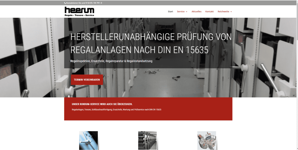 Website modernisiert 1 heerum vorher